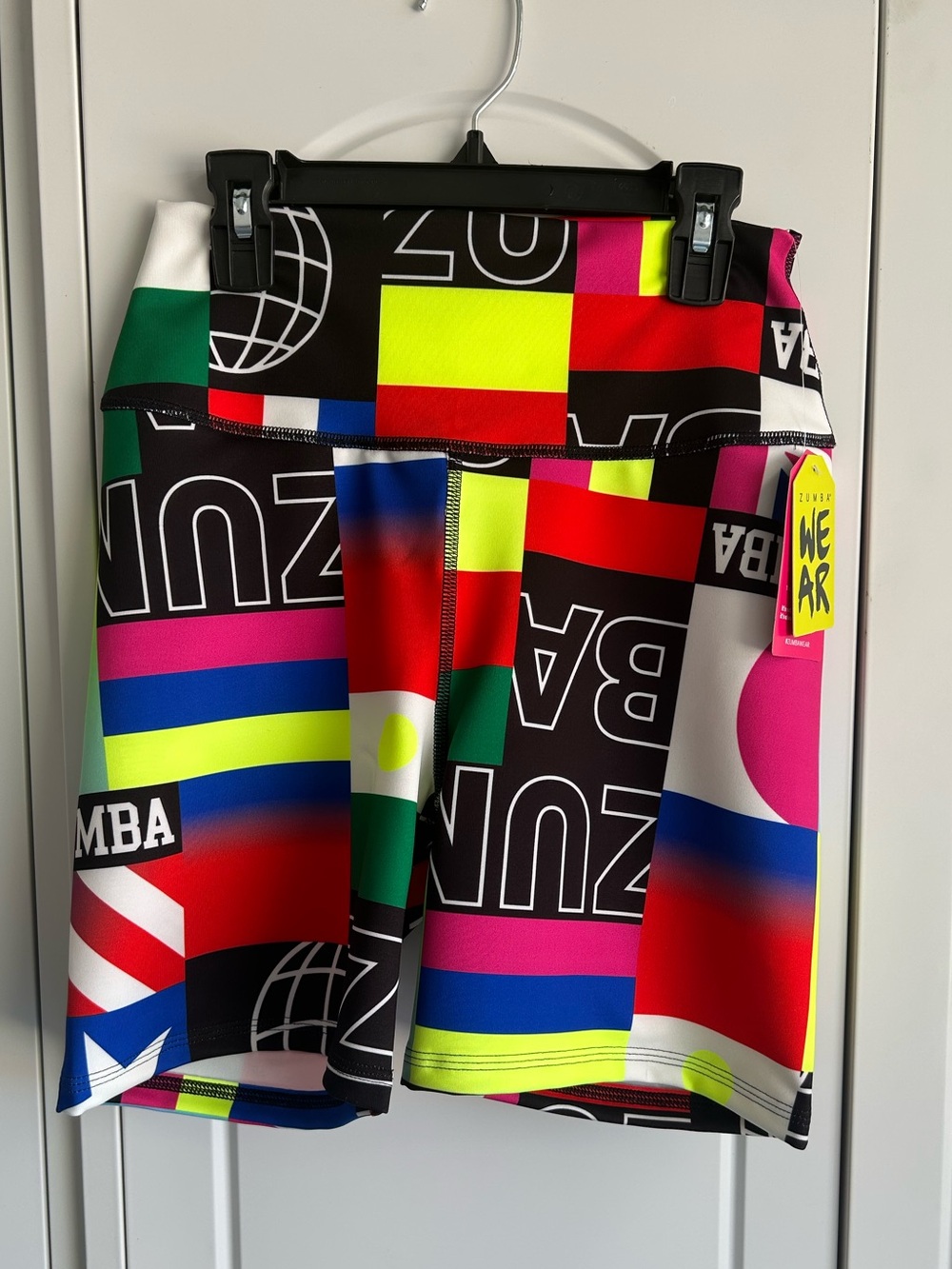 Zumba Worldwide High Waisted Biker Shorts 
New